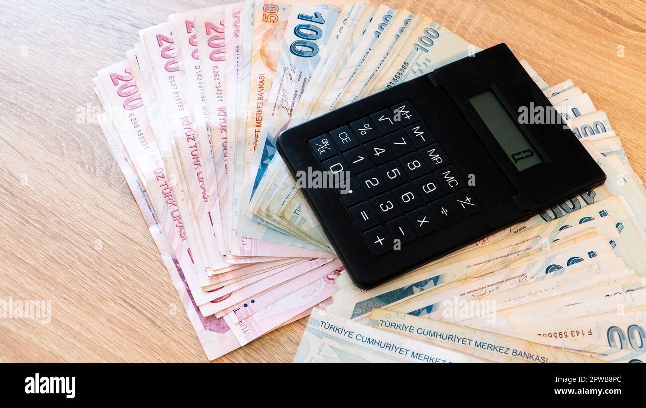 turkish-lira-banknotes-and-calculator-accounting-concept-stock-photo