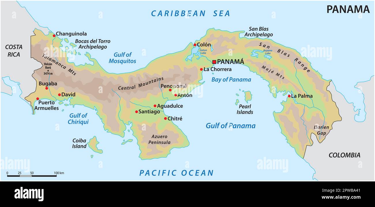 Simple map of the Central American - Simple Map Of The Central American State Of Panama 2PWBA41