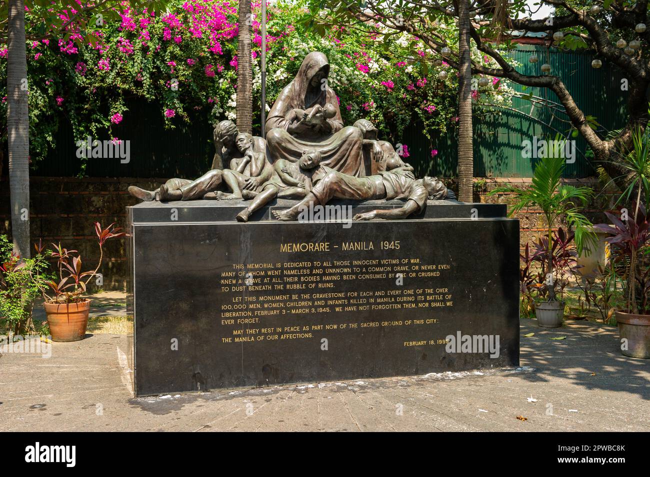 Memorial to those people who lost their lives during the Japanese