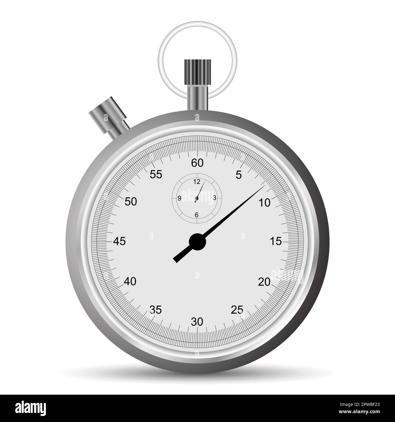Stopwatch scetch design icon. Timer isolated on white background