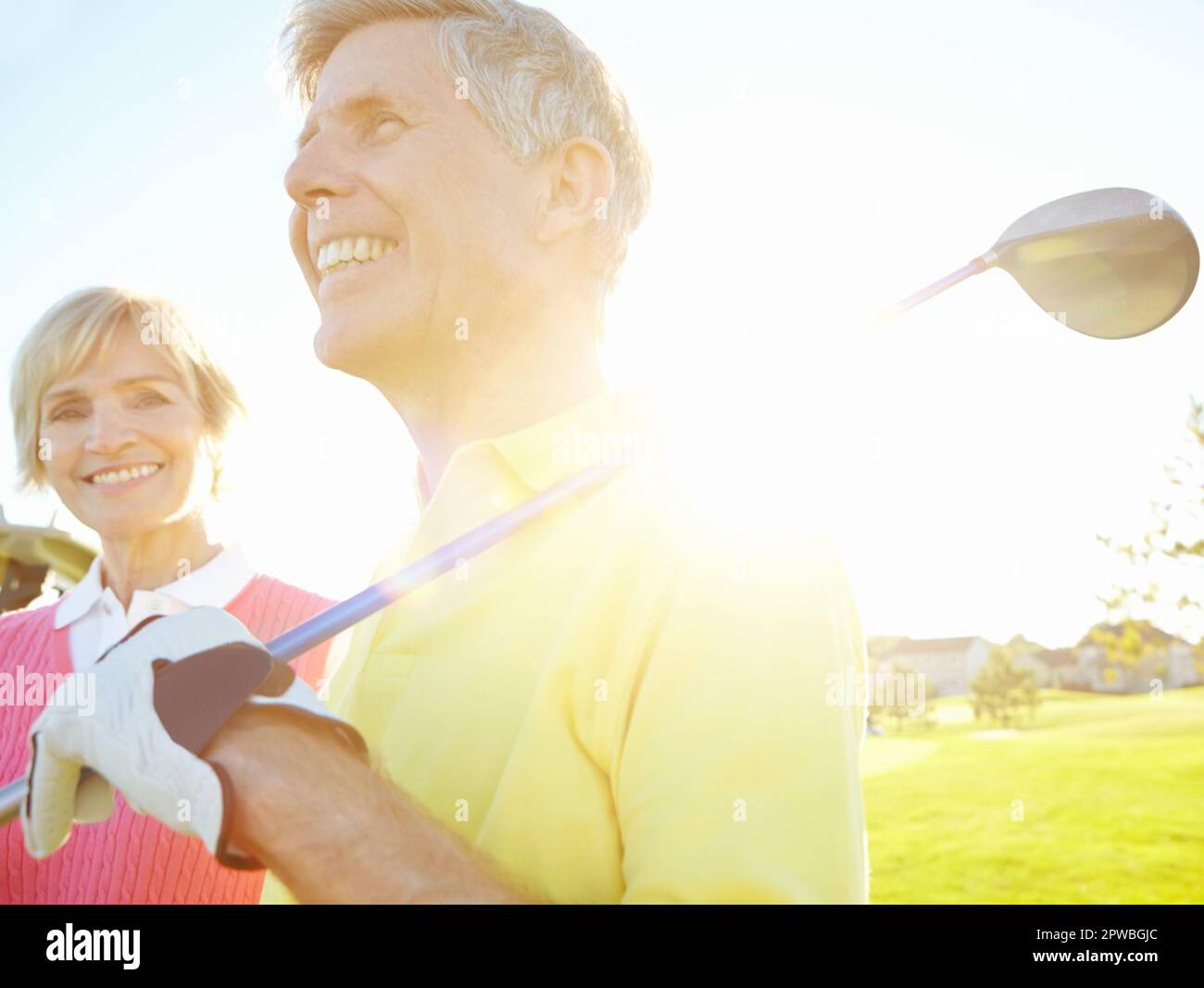Lets arrange another game for tomorrow...Attractive elderly couple with