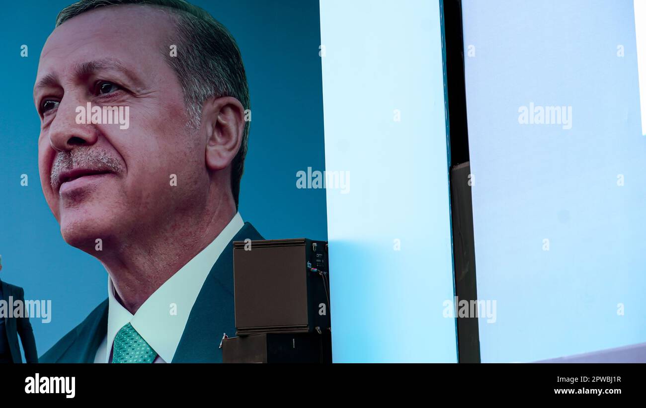 President Recep Tayyip Erdogan has attended the rally in Izmir as part ...