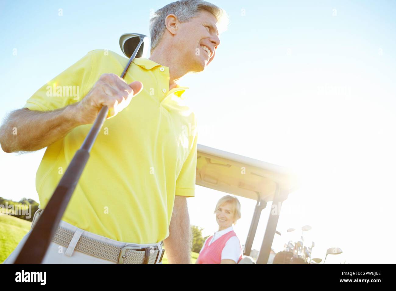 Elderly woman behind wheel hi-res stock photography and images - Alamy