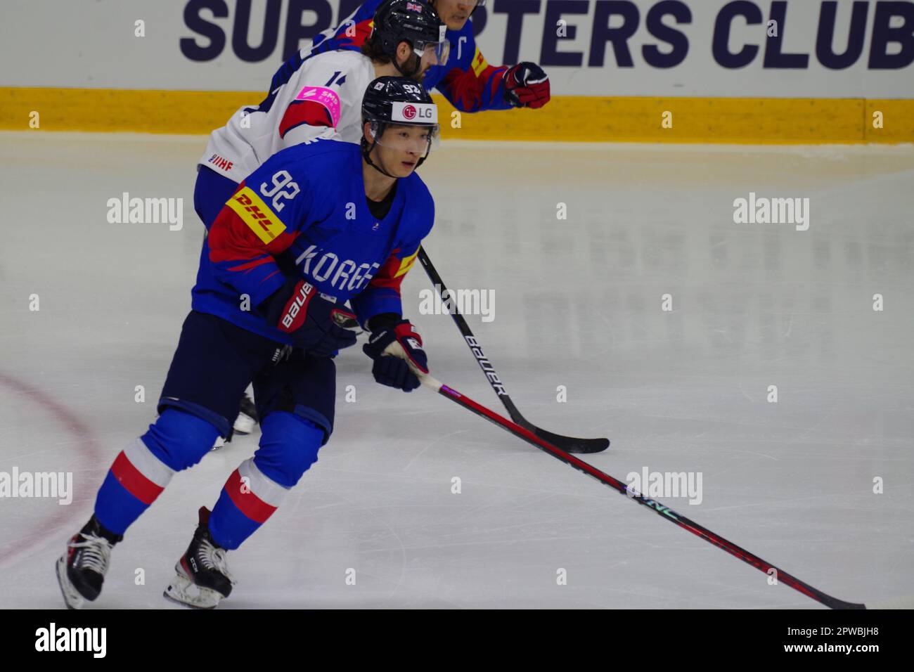 Nottingham, UK. 29 April 2023. Yoon Seok Kang playing for Korea against