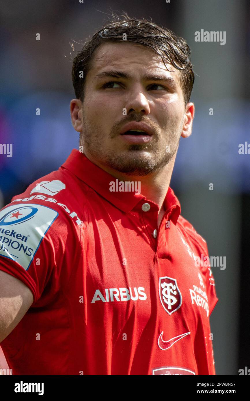 Dublin, Ireland. 29th Apr, 2023. Antoine Dupont of Toulouse during the