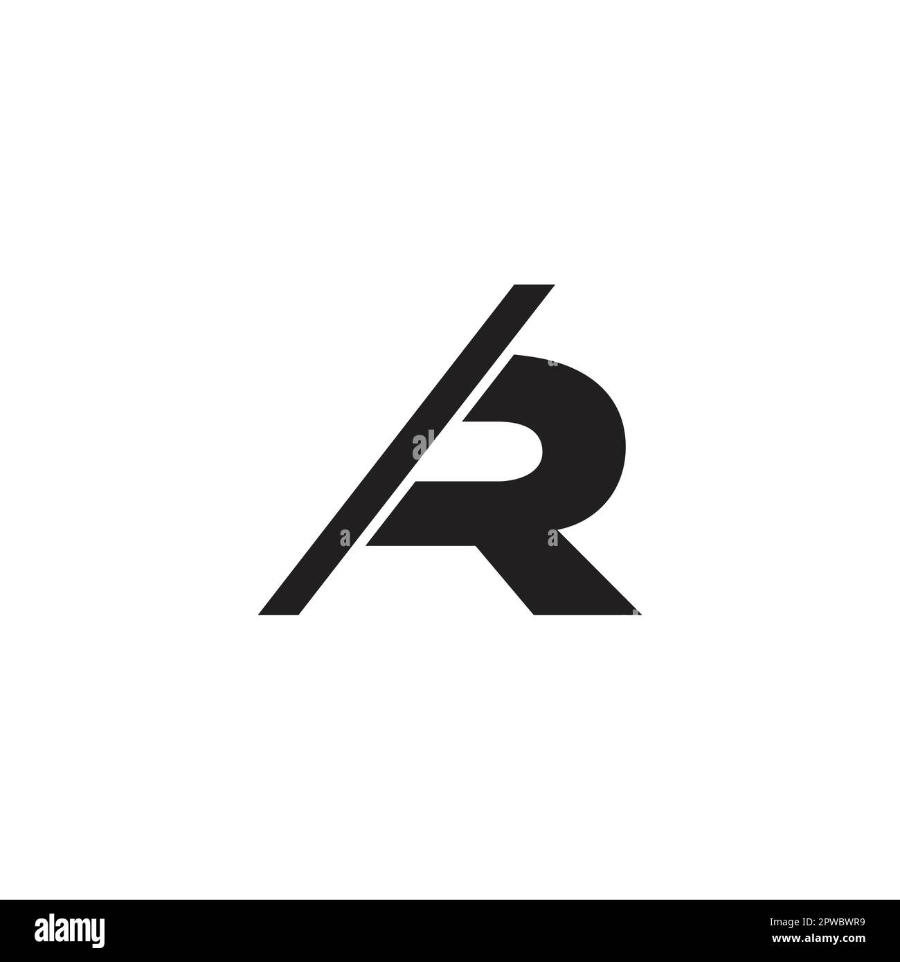letter r motion slice simple logo vector Stock Vector Image & Art - Alamy