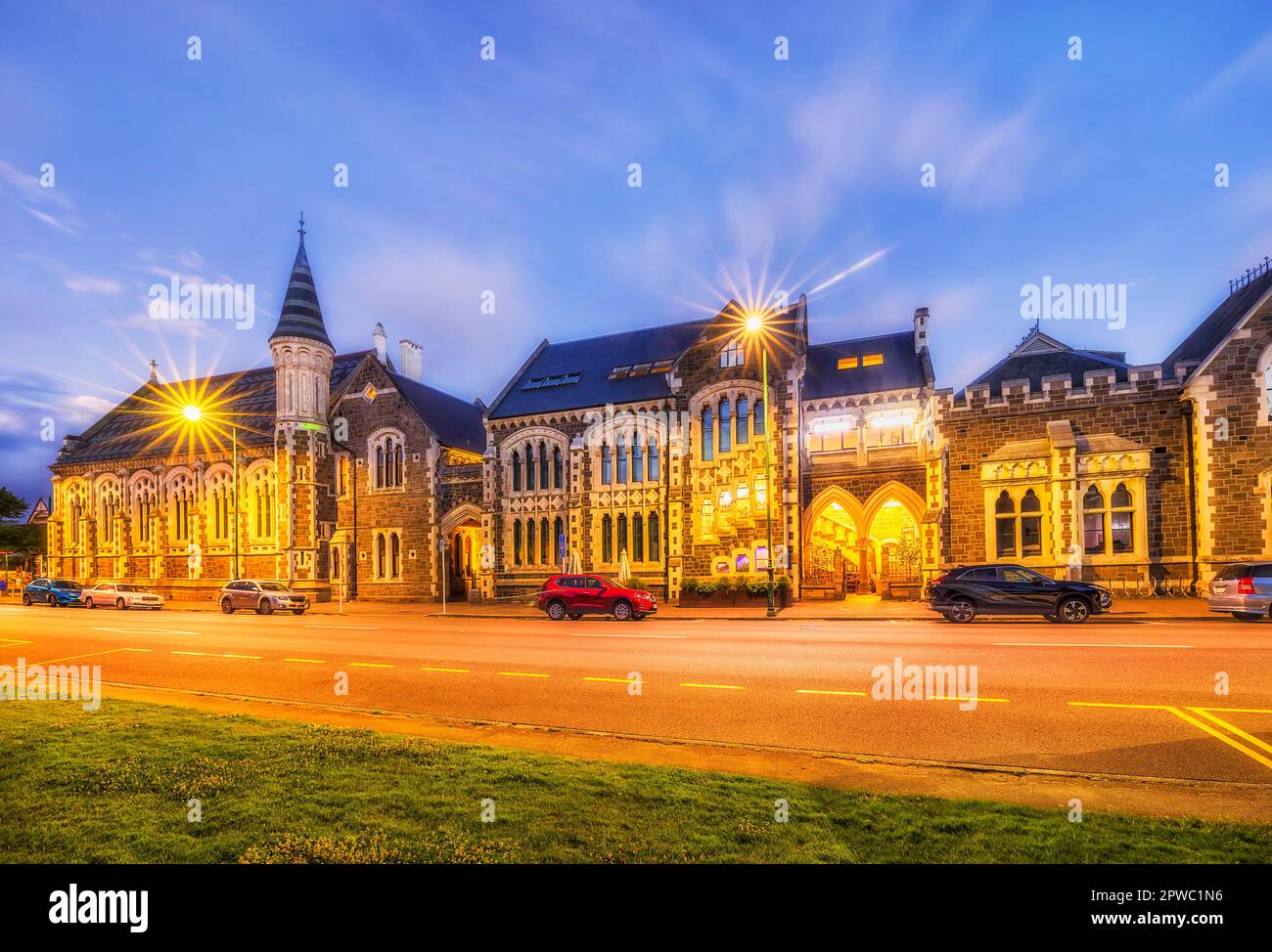Christchurch new zealand historic landmark hires stock photography and