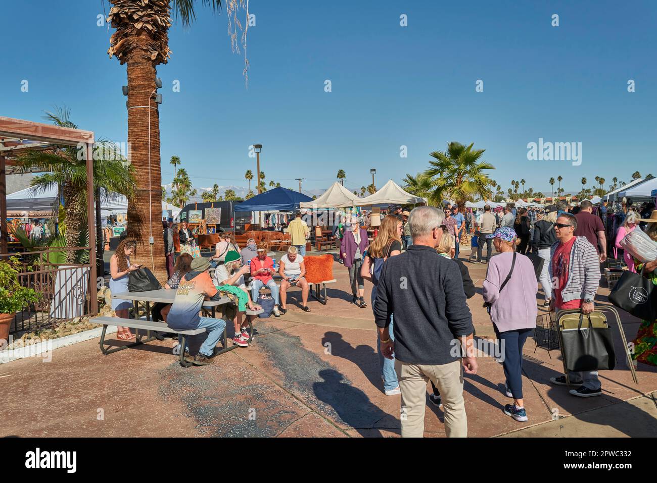 Mid Century modern furniture show, Palm Springs Stock Photo