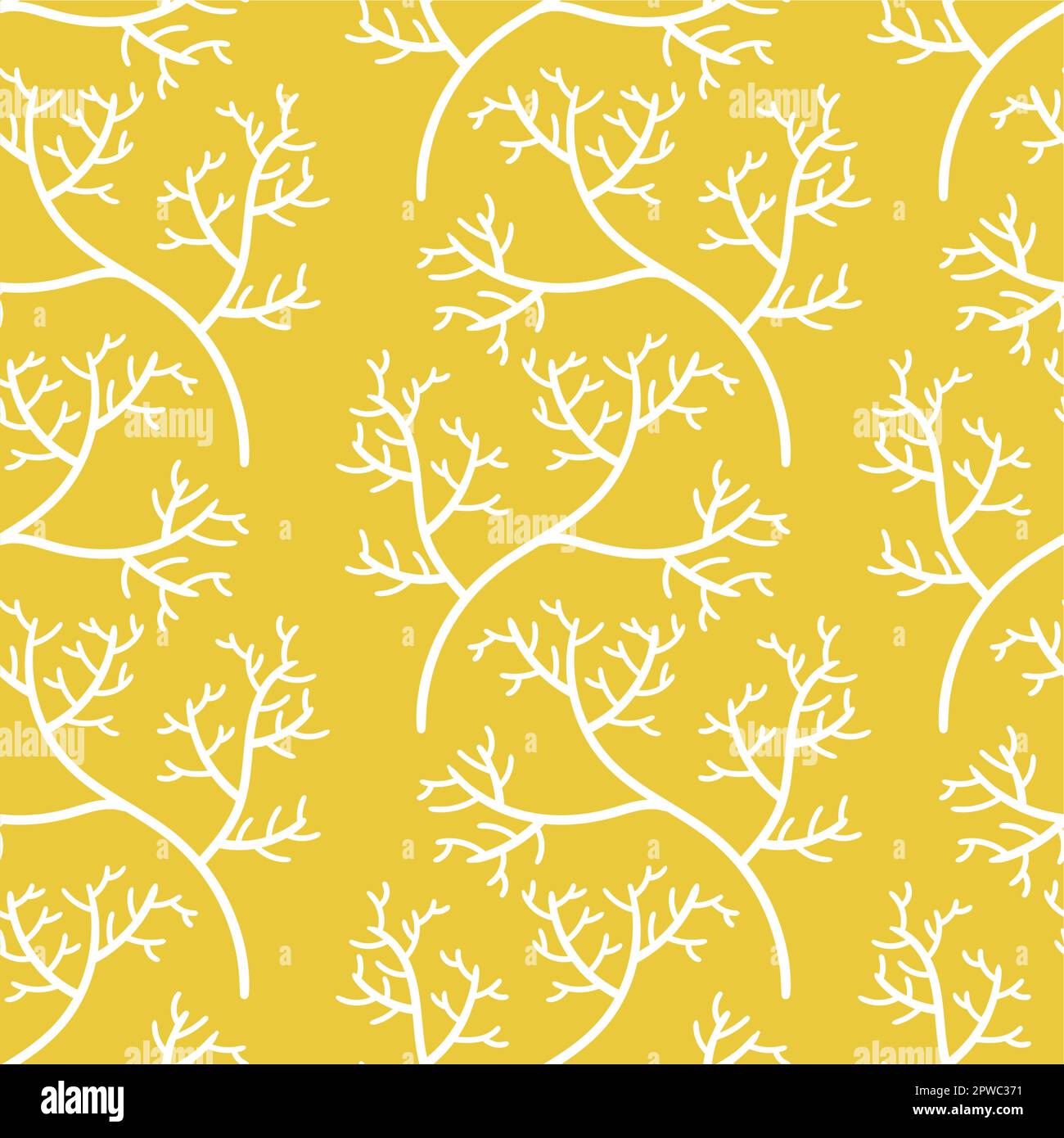 Seamless autumn plant branches background print. repeat pattern ...