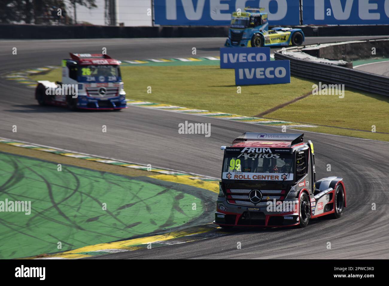 Copa Truck Sao Paulo April 2023 Sao Paulo Brazil View – Stock