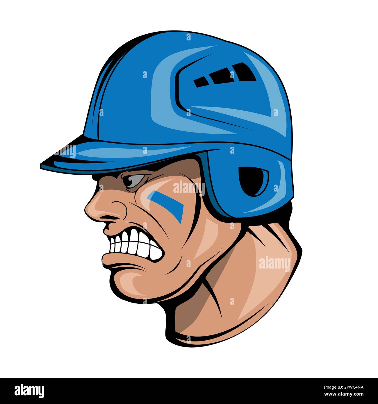 Cartoon Baseball Helmet