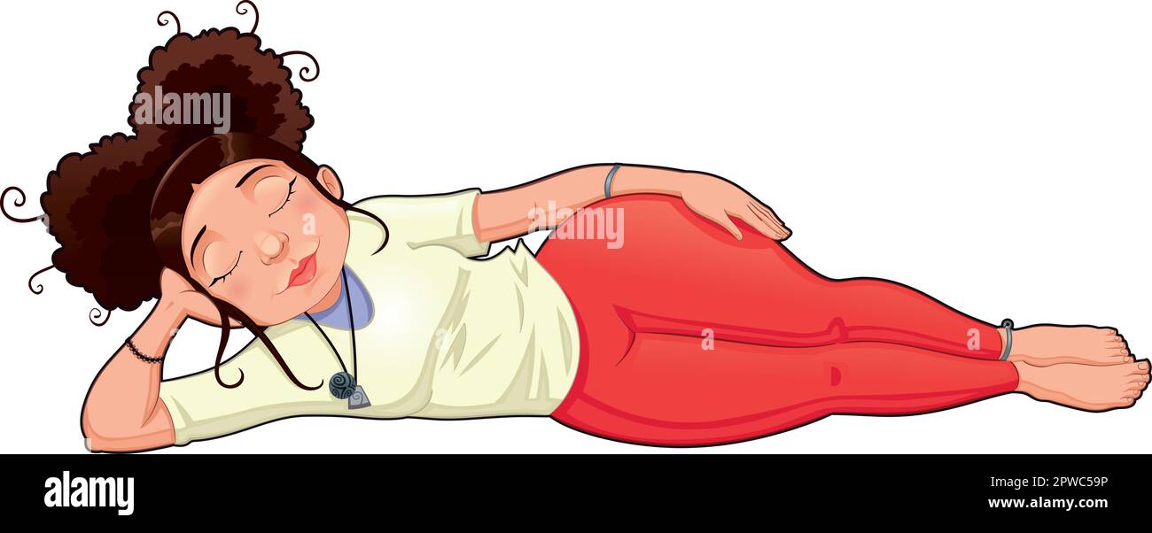 Yoga Position. Funny cartoon and vector isolated illustration Stock Vector  Image & Art - Alamy