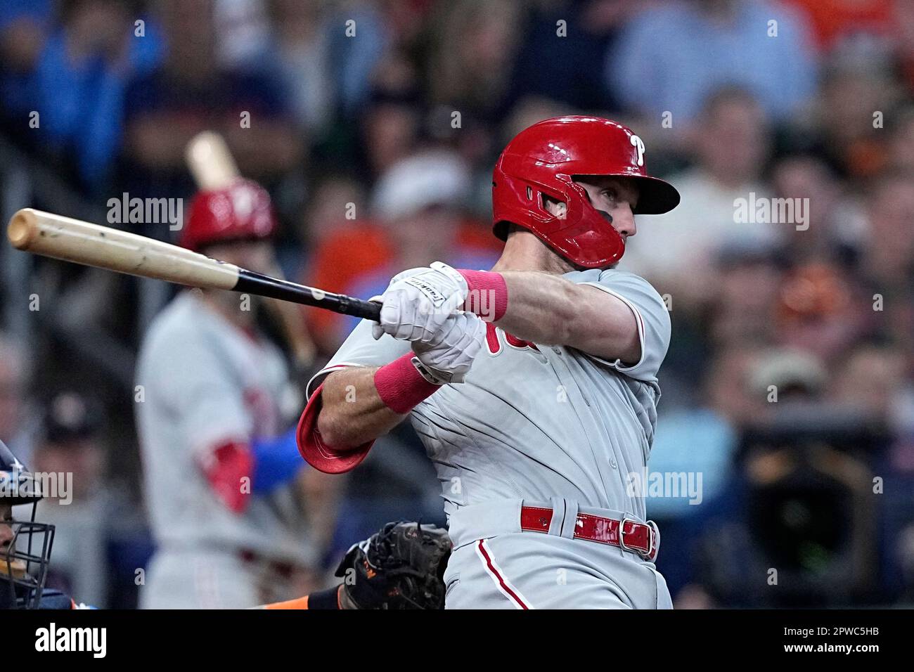 Seattle Mariners' George Kirby plays during a baseball game, Thursday,  April 27, 2023, in Philadelphia. (AP Photo/Matt Slocum Stock Photo - Alamy