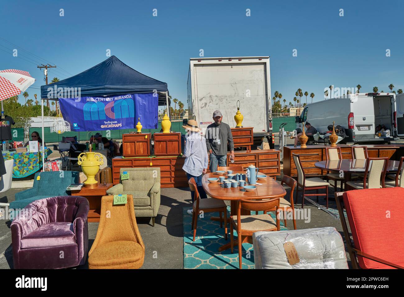 Mid Century modern furniture show, Palm Springs Stock Photo Alamy