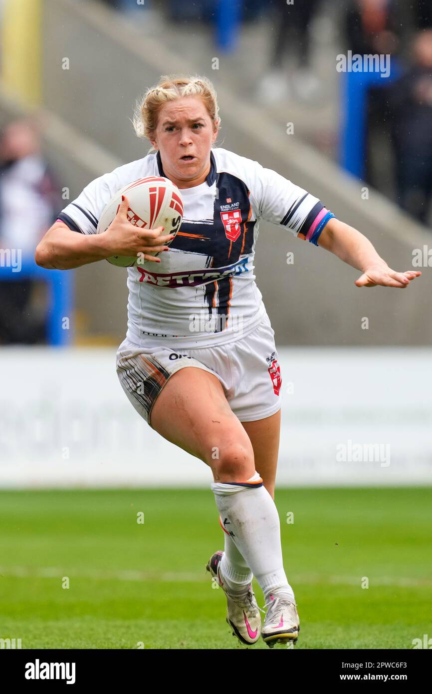 Warrington, UK. 29th Apr, 2023. Shona Hoyle #10 of England during the Mid Season International match England Women vs France Women at Halliwell Jones Stadium, Warrington, United Kingdom, 29th April 2023 (Photo by Steve Flynn/News Images) in Warrington, United Kingdom on 4/29/2023. (Photo by Steve Flynn/News Images/Sipa USA) Credit: Sipa USA/Alamy Live News Stock Photo