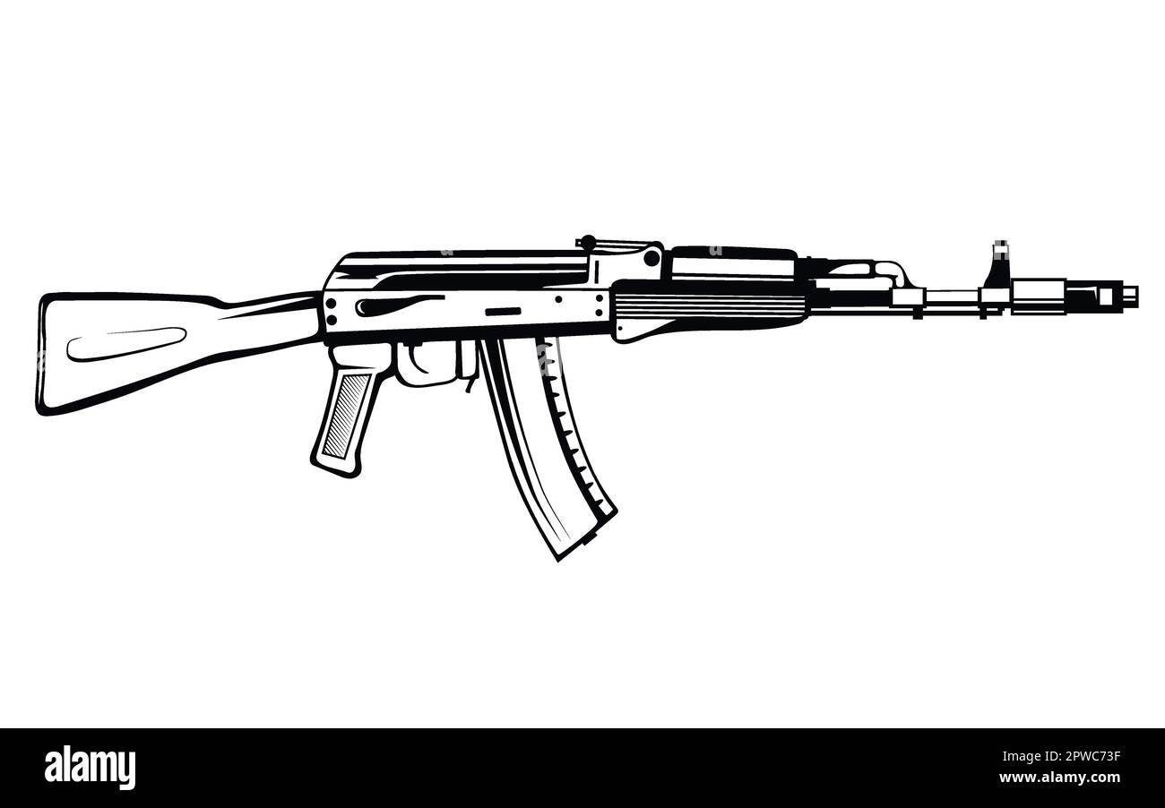 Gun barrel Firearm Line art Product design Drawing assault rifle angle  rectangle assault Rifle png  PNGWing