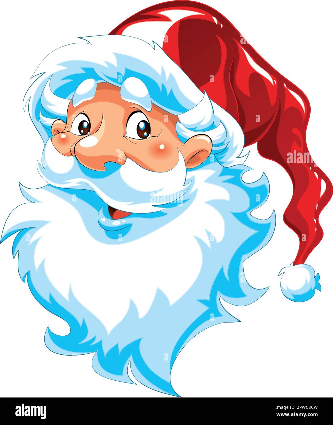 Santa Claus - portrait, cartoon and vector character Stock Vector Image ...