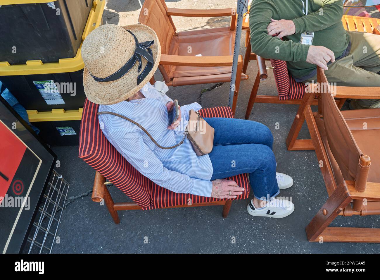 Mid Century modern furniture show, Palm Springs Stock Photo