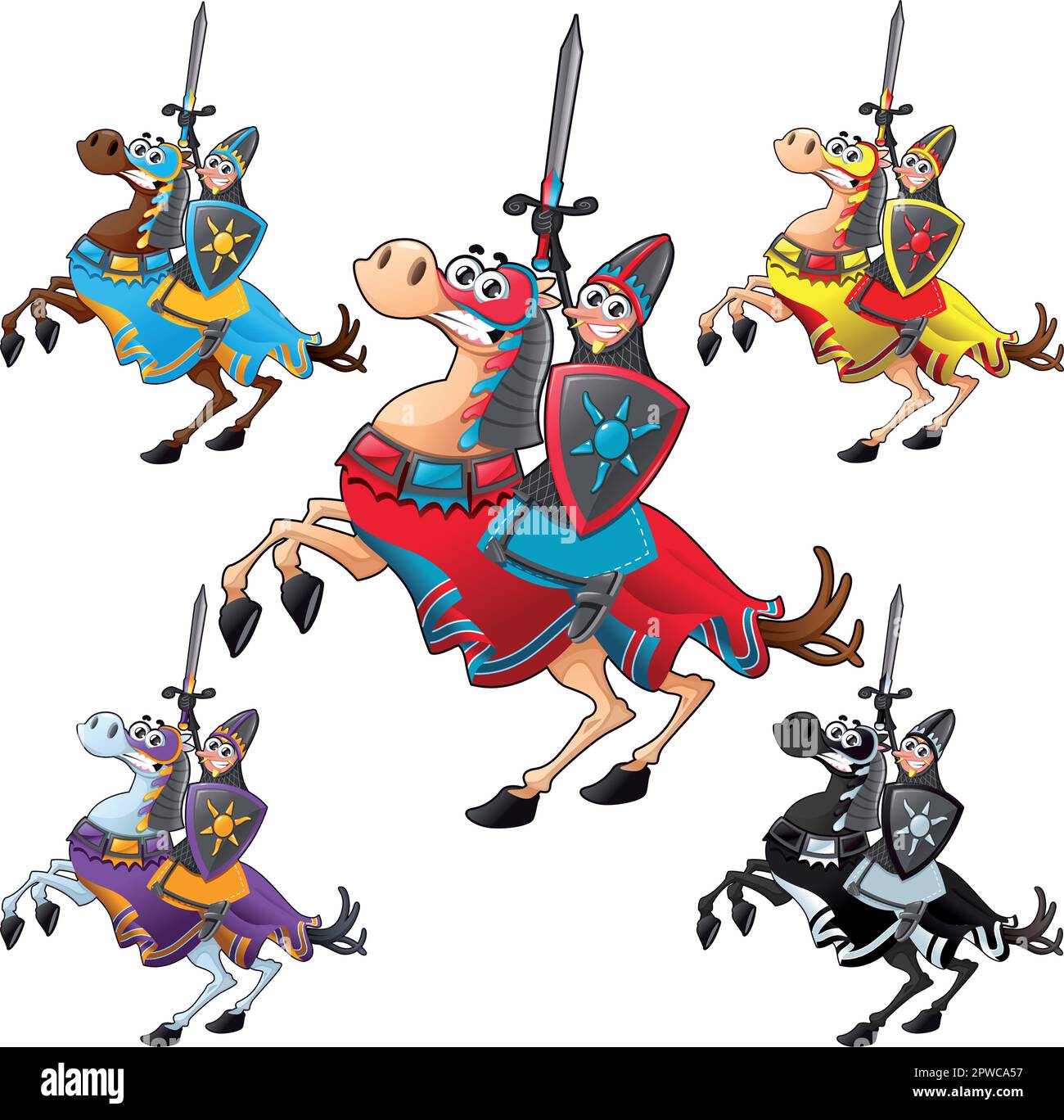 Cartoon medieval helmet knight metal Stock Vector Images - Alamy