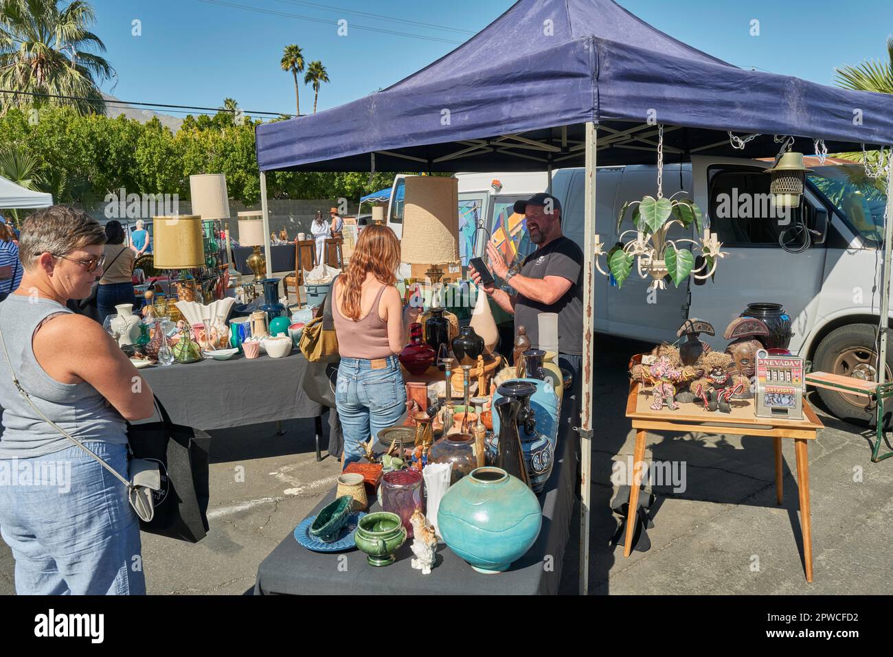 Mid Century modern furniture show, Palm Springs Stock Photo