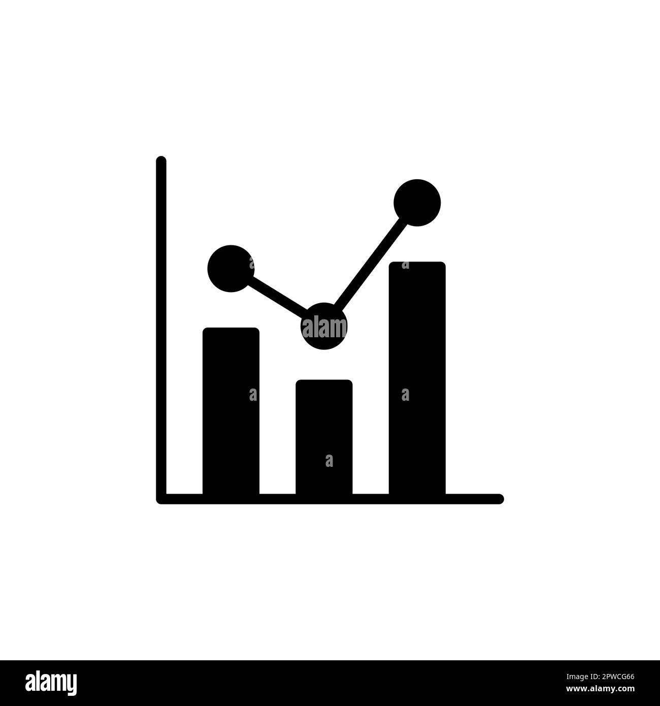 Growing graph Icon vector. Chart icon. Graph Icon Stock Vector Image ...