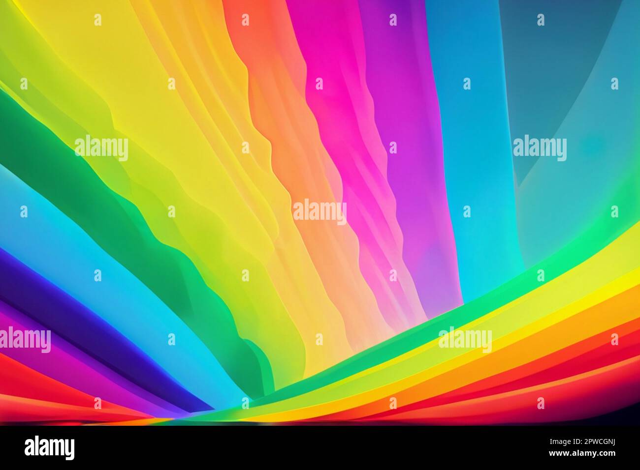 An abstract rainbow background vector illustration Stock Vector Image