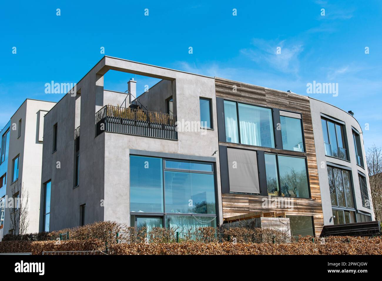 Modern apartment building seen in Berlin, Germany Stock Photo - Alamy