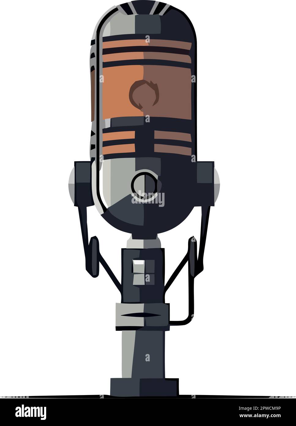 orange microphone audio device icon Stock Vector Image & Art - Alamy