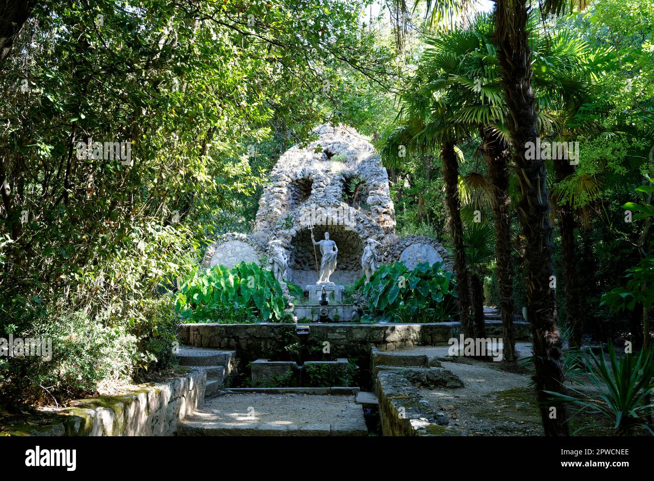 Arboretum, Neptune Fountain, Trsteno, DubrovackoNeretvanska, Croatia
