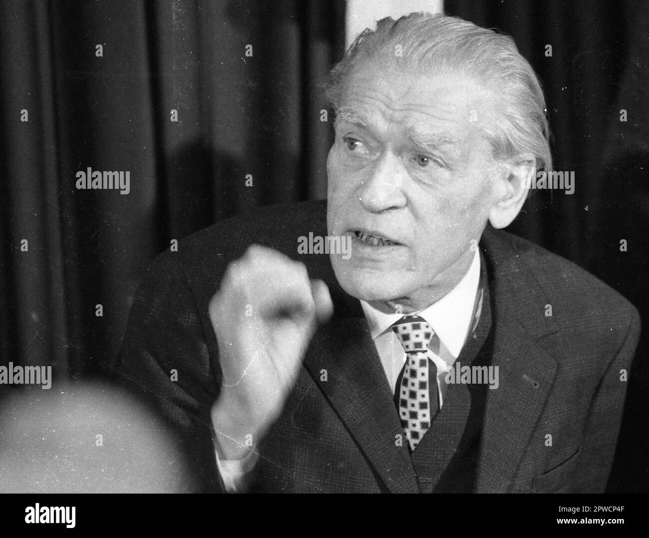 Personalities from politics, economy and culture from the years 1965-71. Max Reimann (KPD-DKP) d. 1977, DEU, Germany Stock Photo