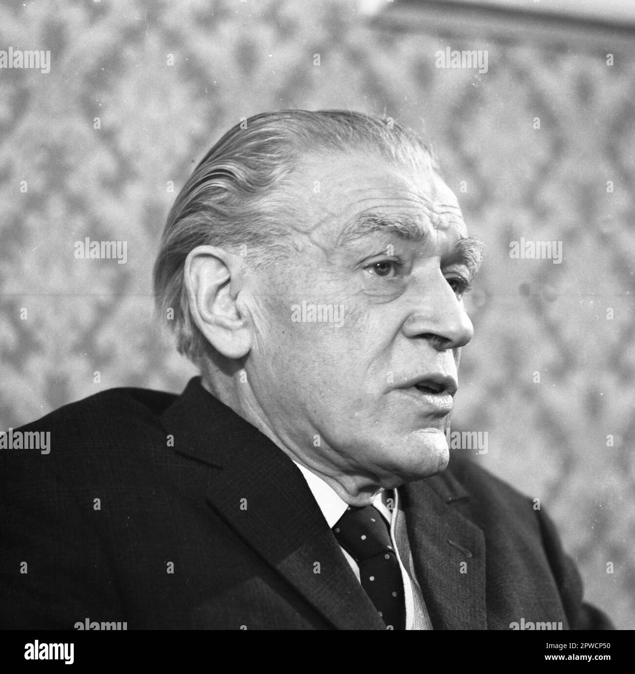 Personalities from politics, economy and culture from the years 1965-71. Max Reimann (KPD-DKP) d. 1977, DEU, Germany Stock Photo