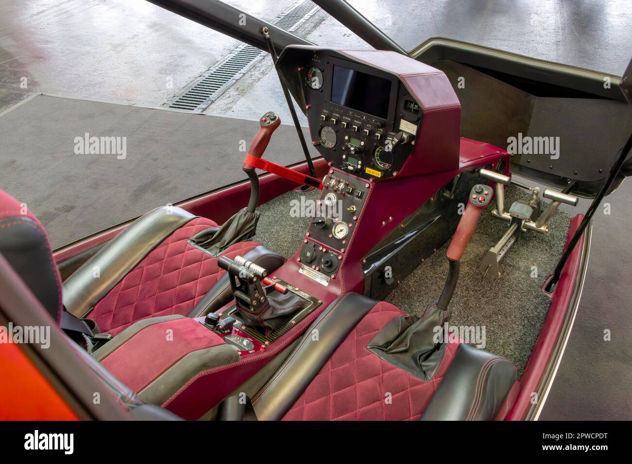 Classic pilot instrument panels (instrument unit) with clocks in the