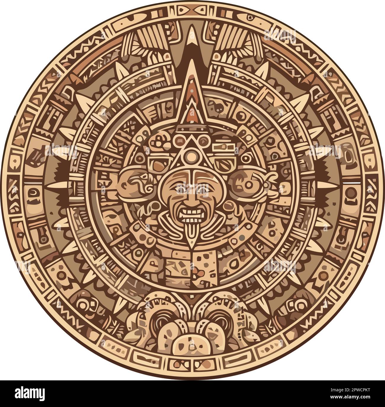 Ancient mandala symbolizes indigenous culture Stock Vector Image & Art ...