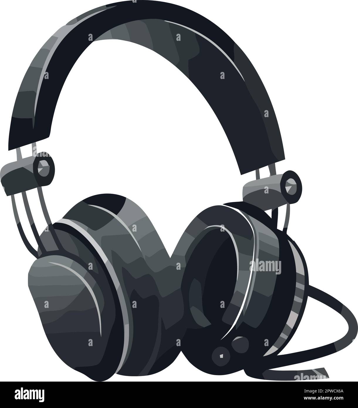 black Modern headphone device icon Stock Vector Image & Art - Alamy