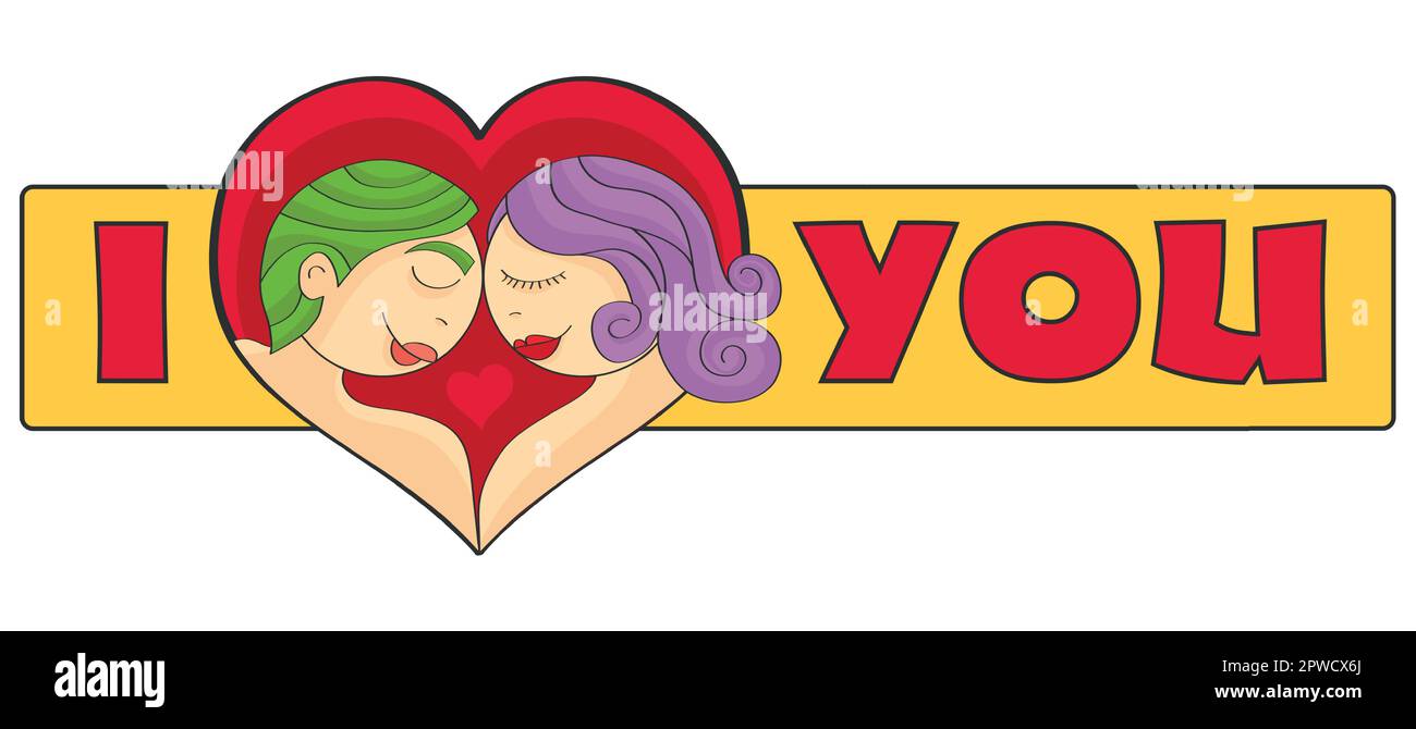 Couple in love Stock Vector Image & Art - Alamy