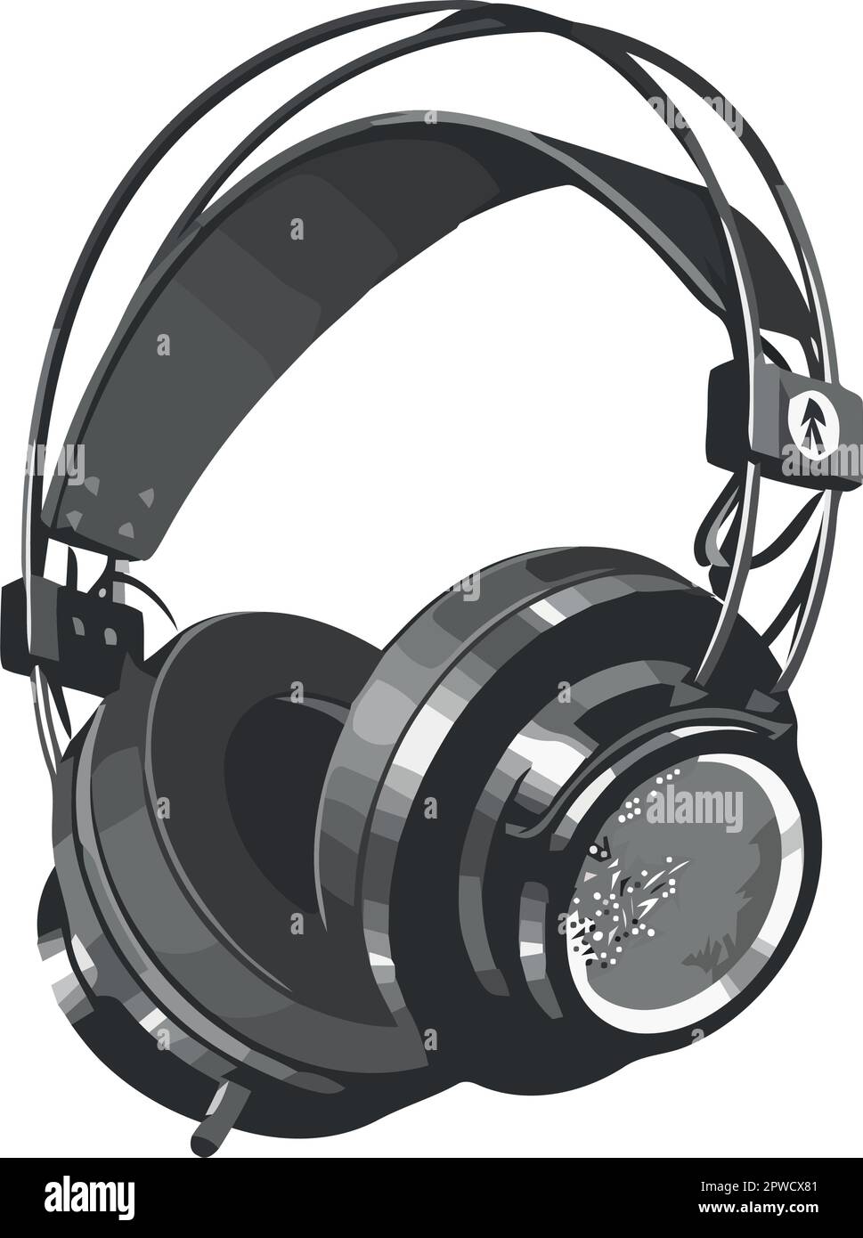 Modern headphones symbolize creativity device Stock Vector Image & Art ...