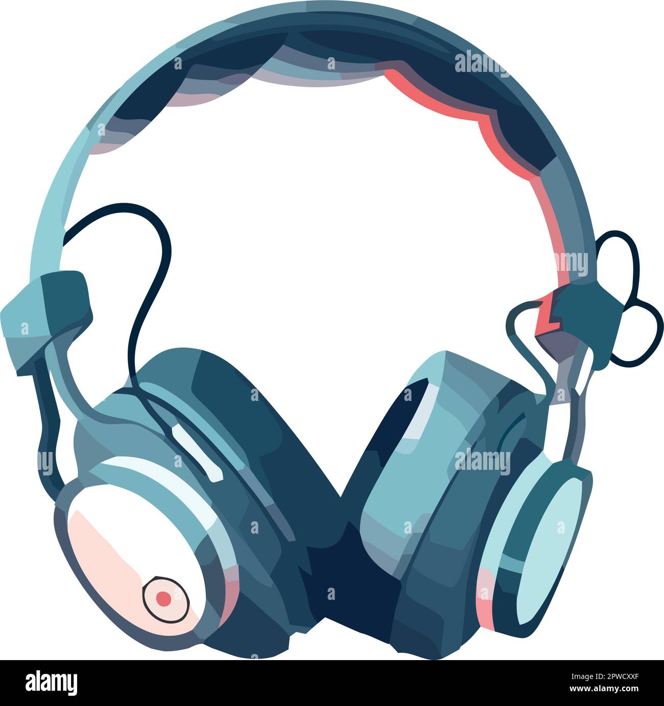 Modern headphones symbolize creativity tech Stock Vector Image & Art