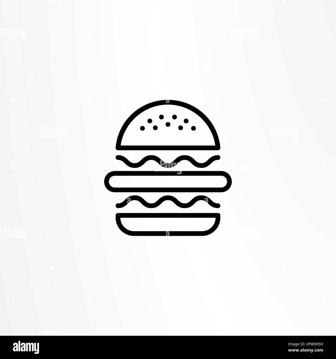 burger-icon-hamburger-logo-fast-food-line-emblem-stock-vector-image