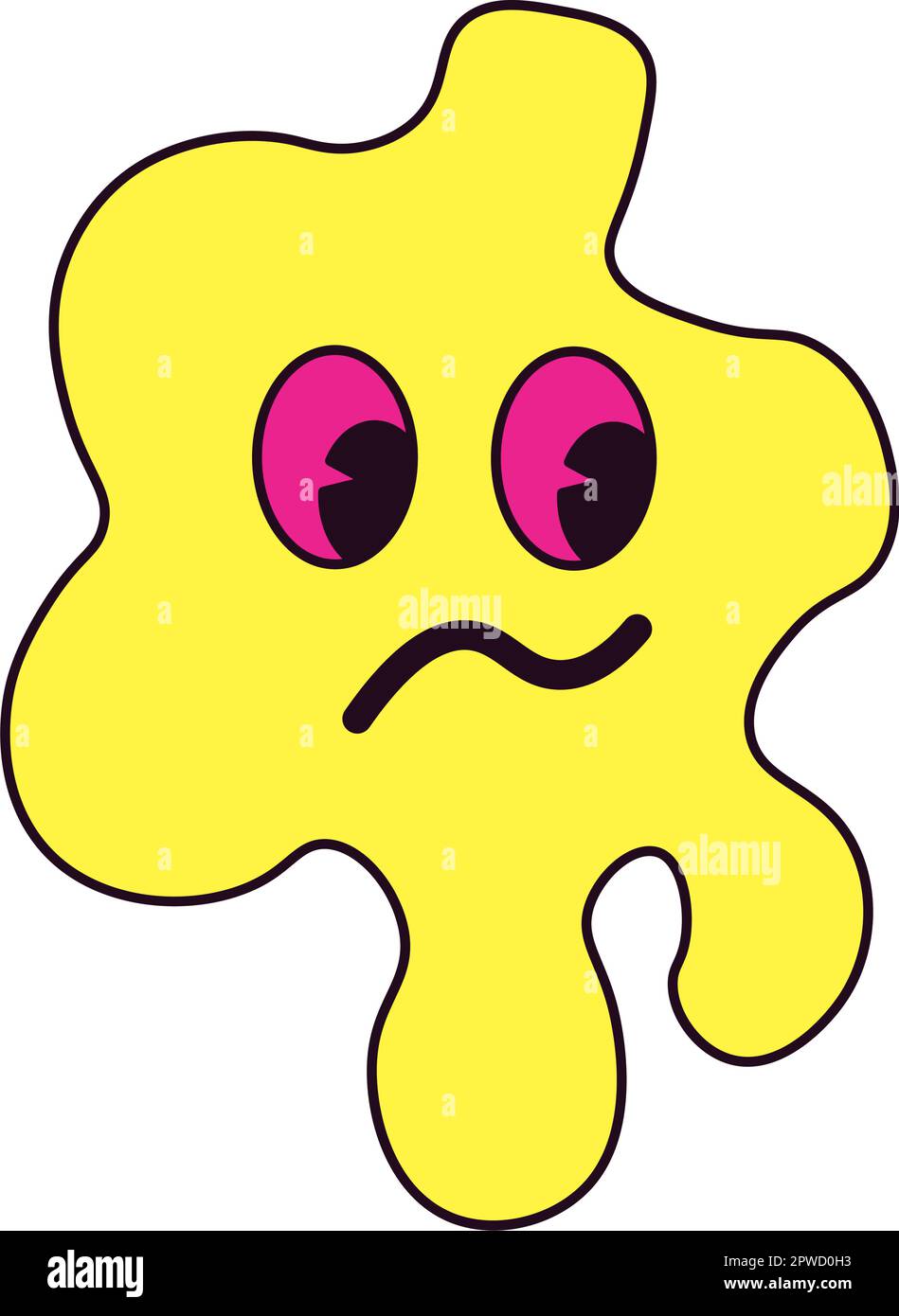 Doodle cartoon character with facial expression Stock Vector Image ...