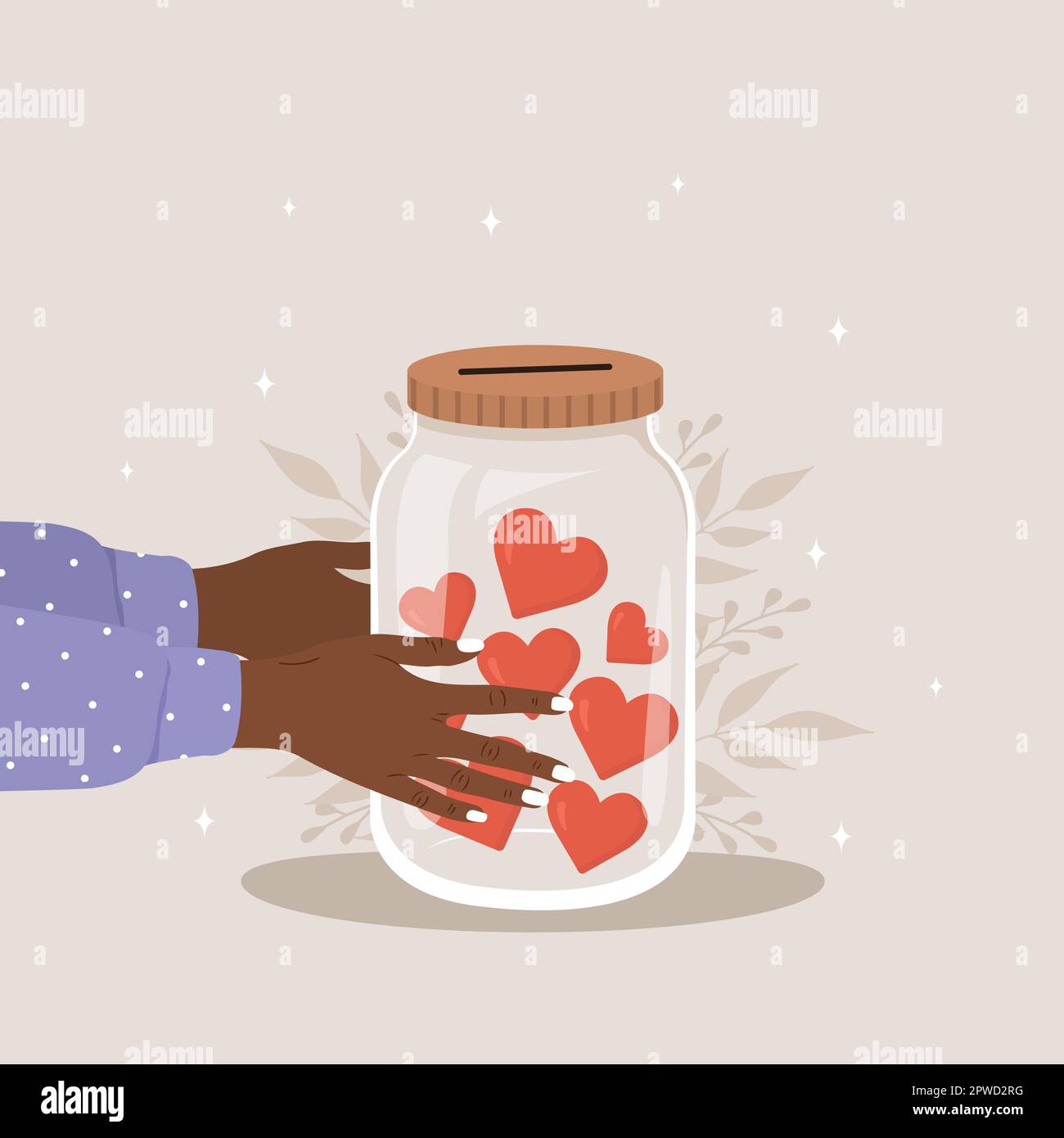 Hand Jar African homeless children Stock Vector Images - Alamy