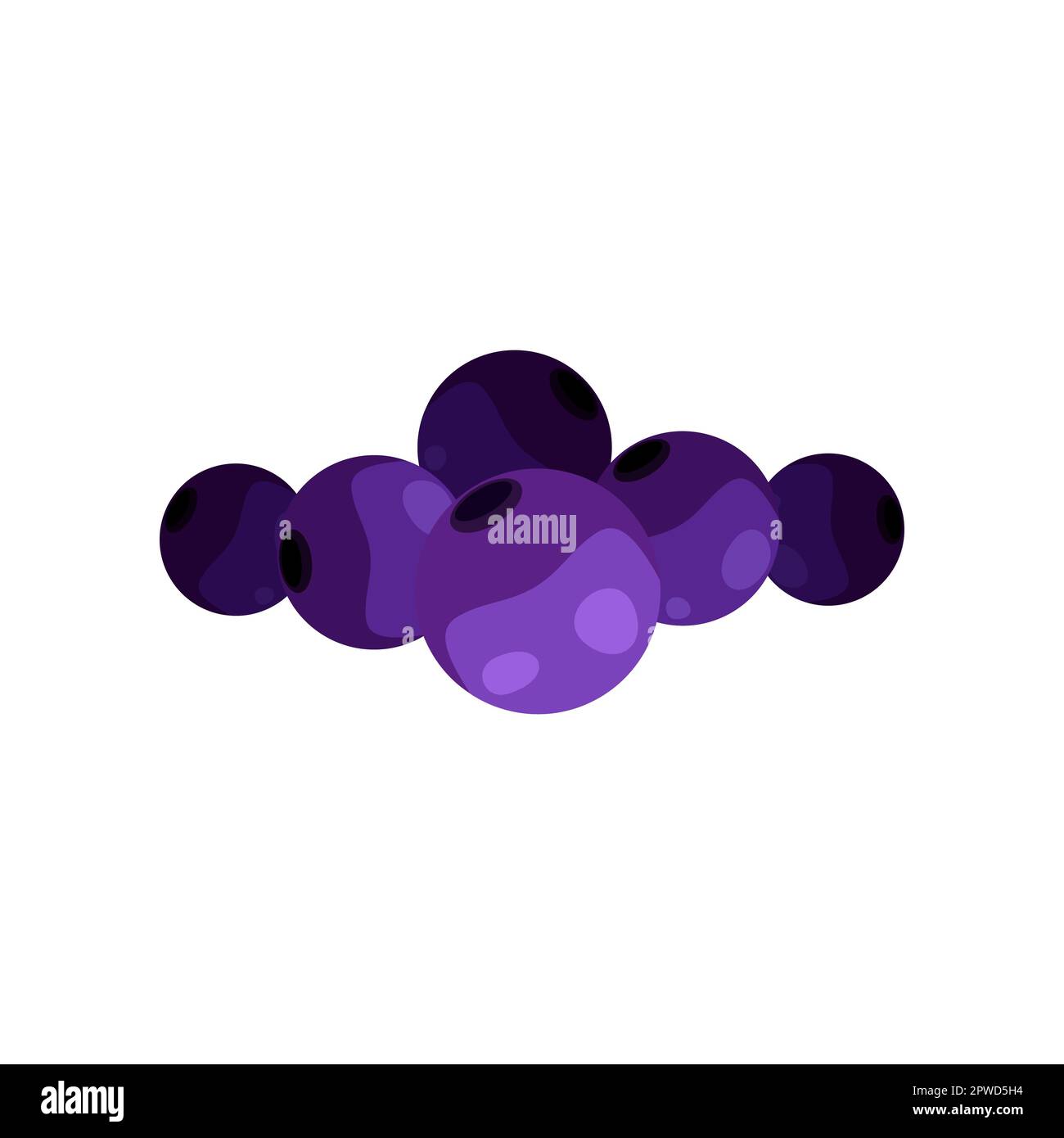 Tinned blueberries cartoon illustration Stock Vector