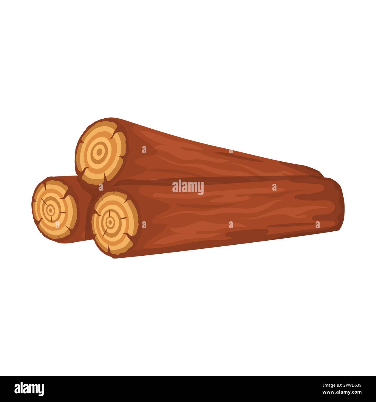 bunch of small firewood for heating. Stack of trees with branches ...