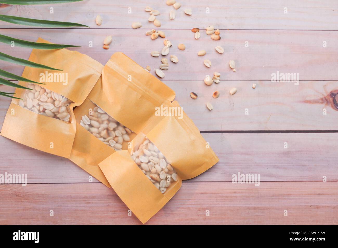 Sugar Substitute sweetener packet and tea cup on white background Stock