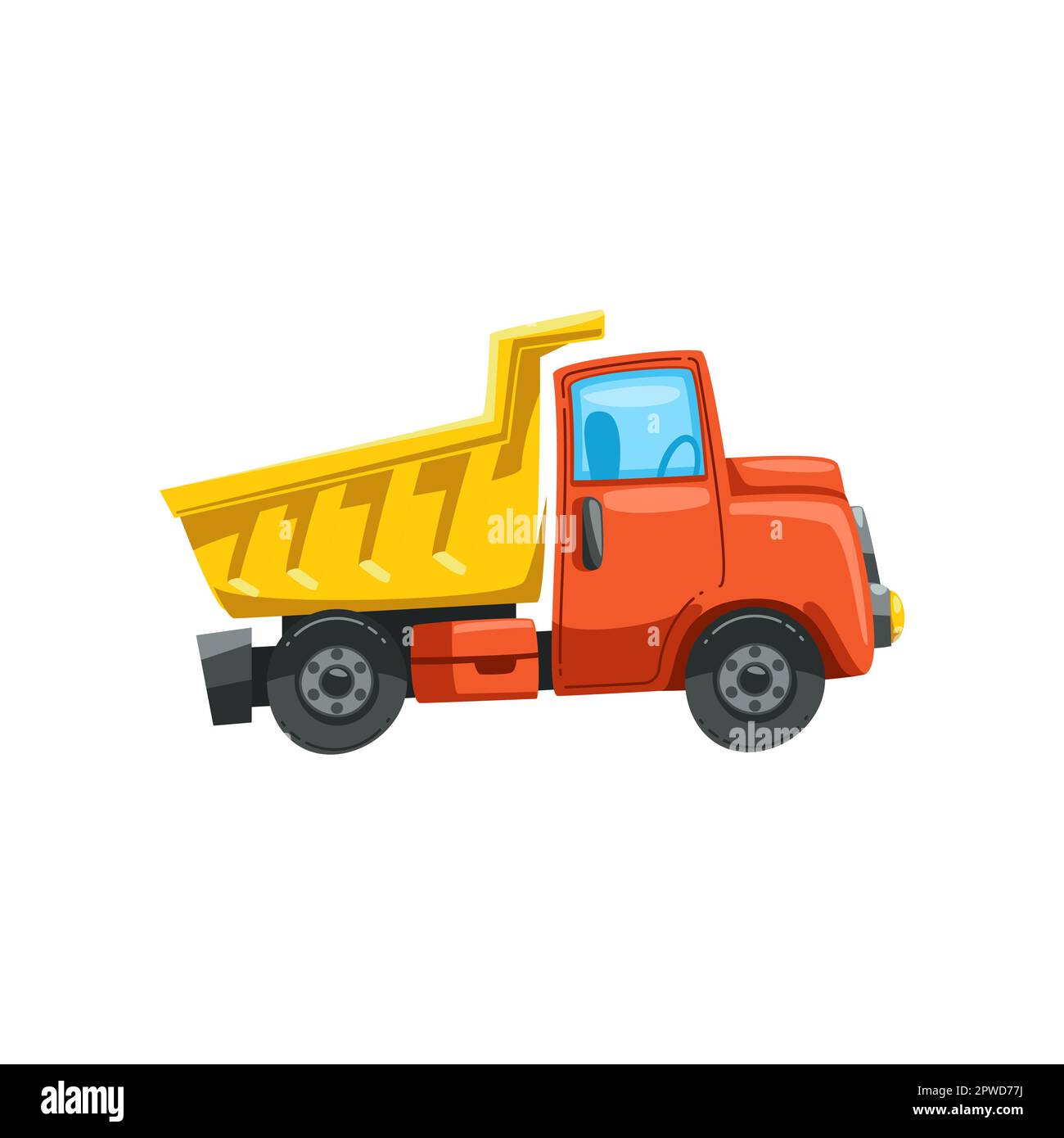 Toy truck for kids flat vector illustration Stock Vector Image &amp; Art - Alamy