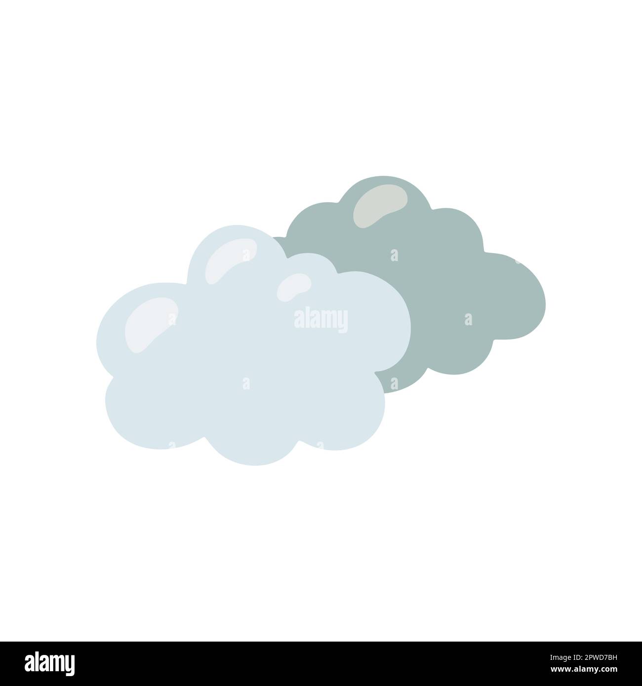 Nursery toy clouds in Boho style vector illustration Stock Vector Image