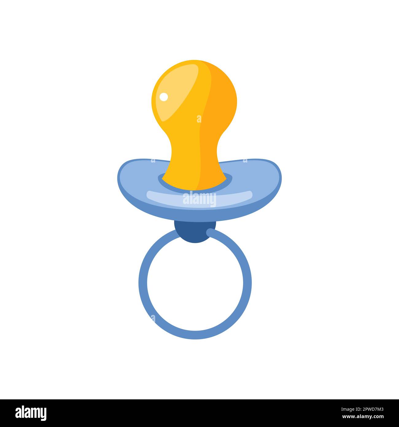 Baby pacifier flat vector illustration Stock Vector Image & Art Alamy