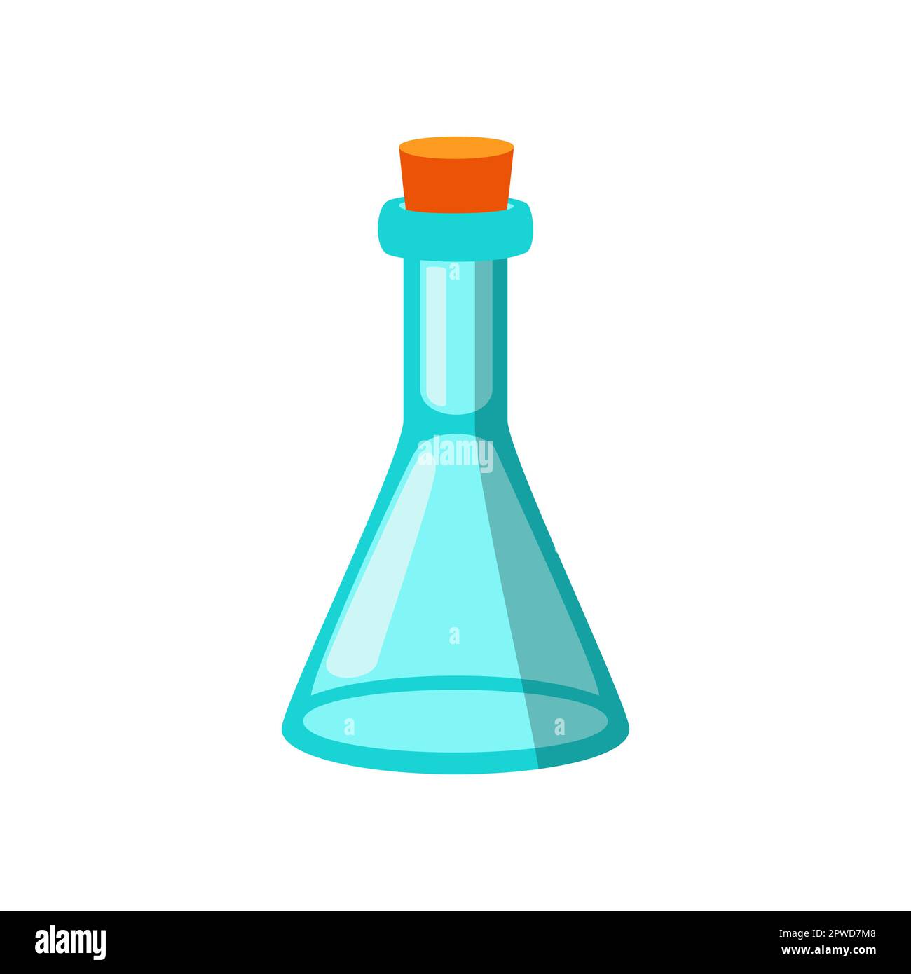 Empty science lab flask vector illustration Stock Vector Image & Art