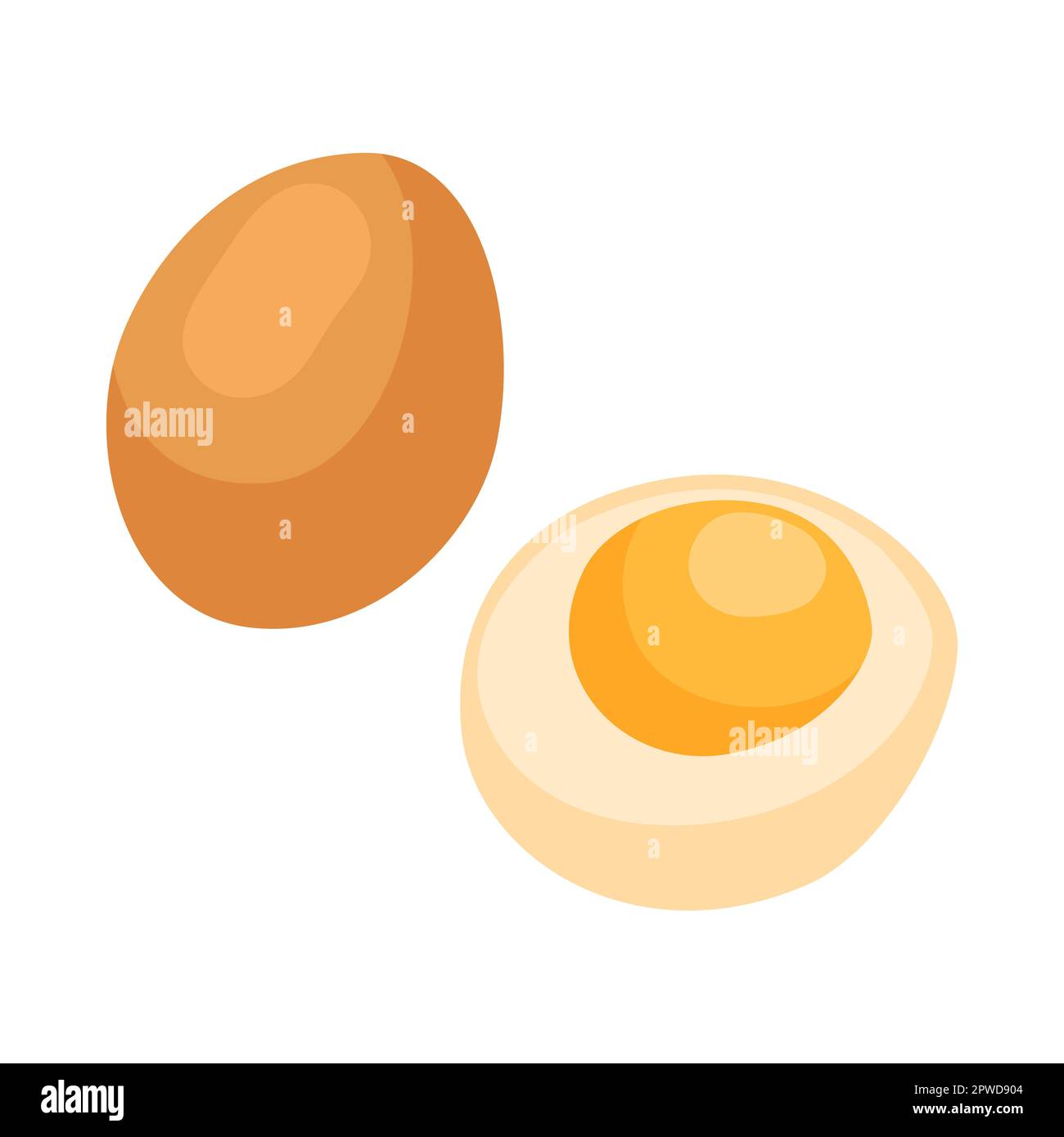 Vitamin b12enriched eggs cartoon illustration Stock Vector Image & Art