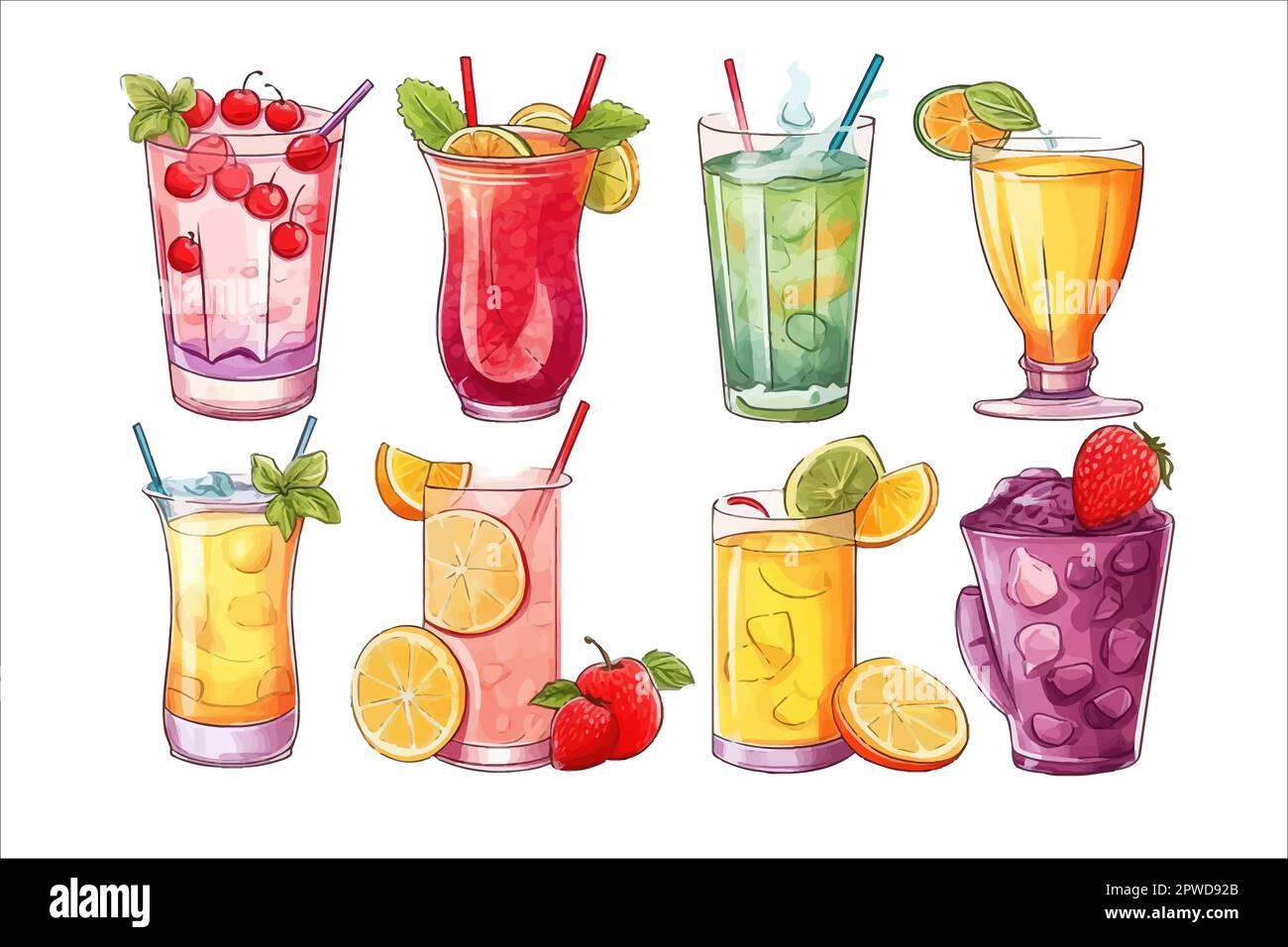 Cooling drinks Stock Vector Images Alamy