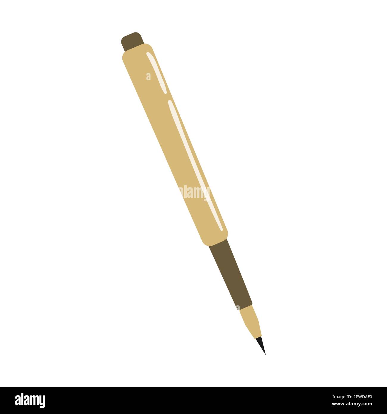 refill pencil, Different art supplies vector illustration. Tools and equipment for painting and